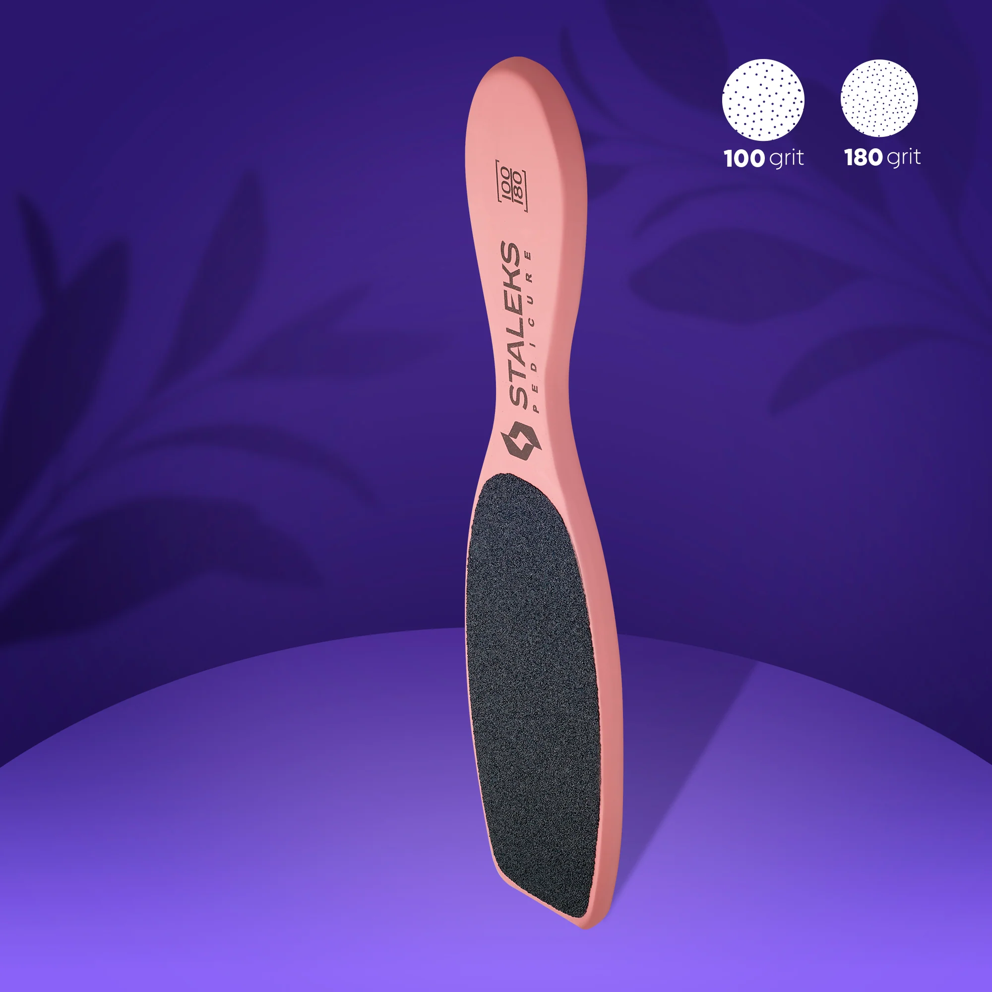 ДЪРВЕНА ПИЛА ЗА СТЪПАЛА STALEKS BEAUTY&CARE 100/180 РОЗОВА – ABC-20/3